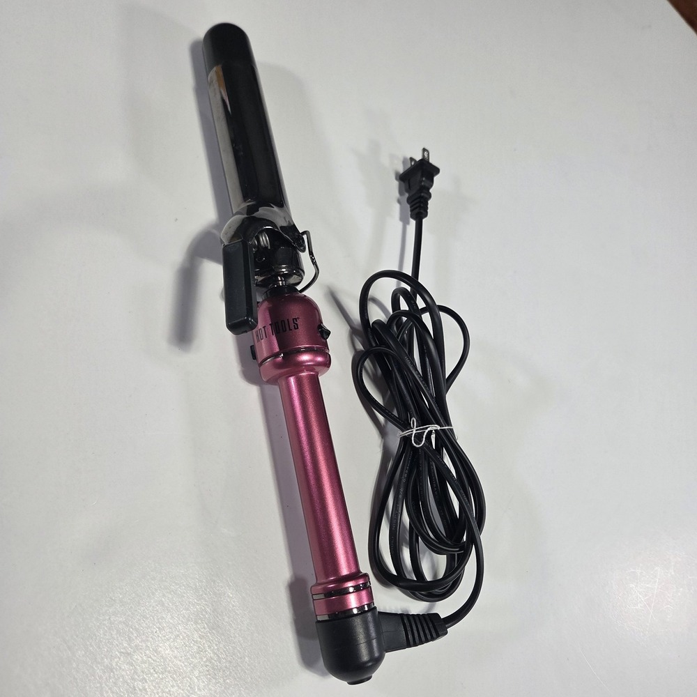 Hot Tools 1-1/4" Pink Titanium Professional Salon Hair Curling Iron Model #HPK45